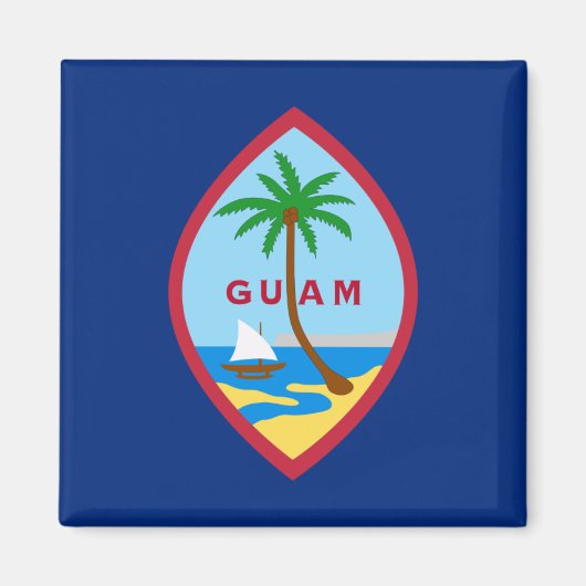 Aimant Drapeau de Guam (Devant)