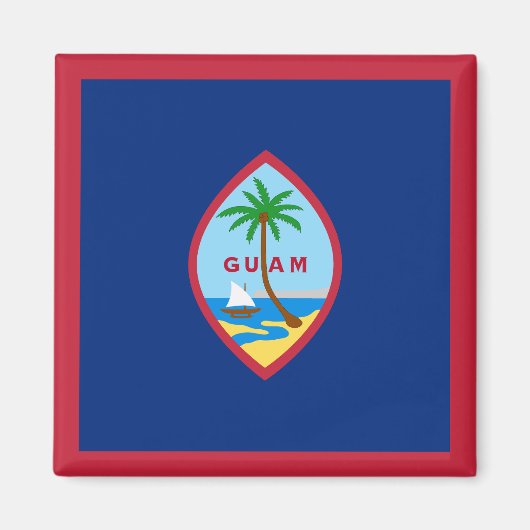Aimant Drapeau de Guam (Devant)
