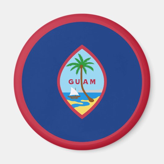 Aimant Drapeau de Guam (Devant)