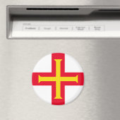 Aimant Drapeau de Guernesey (In Situ (Lave-vaisselle))
