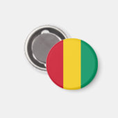 Aimant Drapeau de Guinée (Recto/Verso)