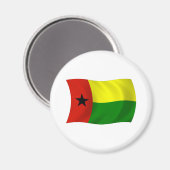 Aimant Drapeau de Guinée-Bissau (Recto/Verso)