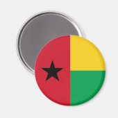Aimant Drapeau de Guinée-Bissau (Recto/Verso)
