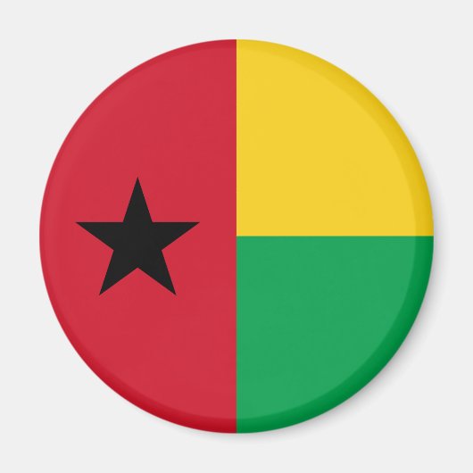 Aimant Drapeau de Guinée-Bissau (Devant)