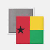 Aimant Drapeau de Guinée-Bissau (Recto/Verso)