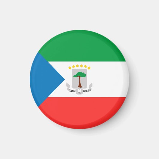 Aimant Drapeau de Guinée équatoriale (Devant)