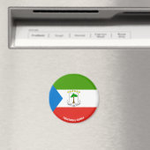 Aimant Drapeau de Guinée équatoriale Charmante patriotiqu (In Situ (Lave-vaisselle))