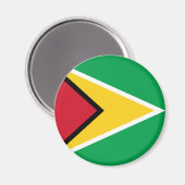 Aimant Drapeau de Guyana  (Recto/Verso)