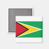 Aimant Drapeau de Guyana (Recto/Verso)