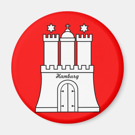 Aimant Drapeau de Hambourg (Devant)