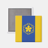 Aimant Drapeau de Hamilton (Ontario, Canada) (Recto/Verso)