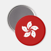 Aimant Drapeau de haute qualité de Hong Kong (Recto/Verso)