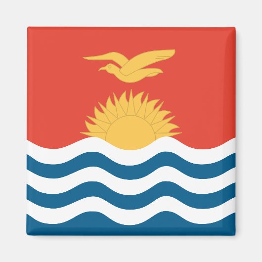 Aimant Drapeau de haute qualité Kiribati (Devant)