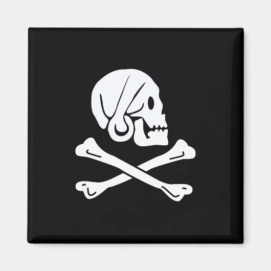 Aimant Drapeau de Henry Every Drapeau de Pirate (Devant)