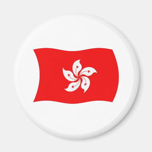 Aimant Drapeau de Hong Kong (Devant)