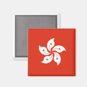 Aimant Drapeau de Hong Kong (Recto/Verso)