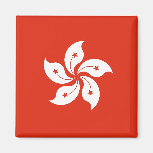 Aimant Drapeau de Hong Kong (Devant)