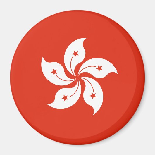 Aimant Drapeau de Hong Kong (Devant)