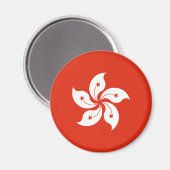 Aimant Drapeau de Hong Kong (Recto/Verso)