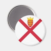 Aimant Drapeau de Jersey (Recto/Verso)