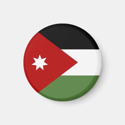 Aimant Drapeau de Jordanie (Devant)