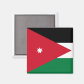 Aimant Drapeau de Jordanie (Recto/Verso)
