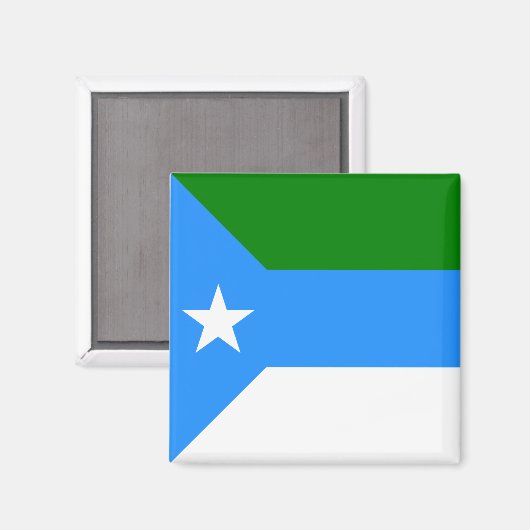 Aimant Drapeau de Jubaland, Somalie (Recto/Verso)