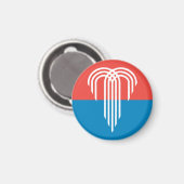 Aimant Drapeau de Kansas City, Missouri (Recto/Verso)