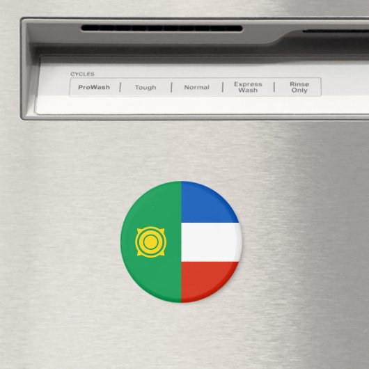 Aimant Drapeau de Khakassie (In Situ (Lave-vaisselle))