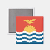 Aimant Drapeau de Kiribati (Recto/Verso)