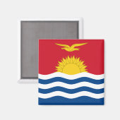 Aimant Drapeau de Kiribati (Recto/Verso)