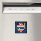 Aimant Drapeau de Kuala Lumpur (In Situ (Lave-vaisselle))