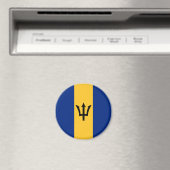 Aimant Drapeau de la Barbade (Bajan) (In Situ (Lave-vaisselle))