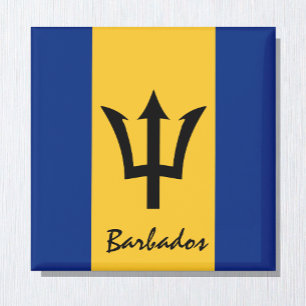 Aimant Drapeau de la Barbade & Fêtes de l'Amérique / fans