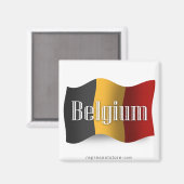 Aimant Drapeau de la Belgique (Recto/Verso)