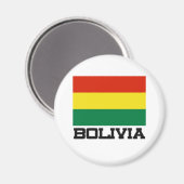 Aimant Drapeau de la Bolivie (Recto/Verso)