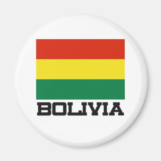 Aimant Drapeau de la Bolivie (Devant)