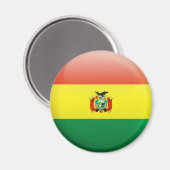 Aimant Drapeau de la Bolivie (Recto/Verso)