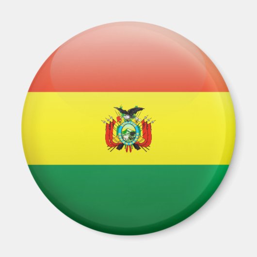 Aimant Drapeau de la Bolivie (Devant)