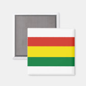 Aimant Drapeau de la Bolivie (Recto/Verso)