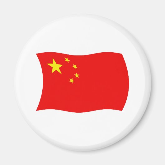 Aimant Drapeau de la Chine (Devant)