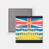 AIMANT DRAPEAU DE LA COLOMBIE-BRITANNIQUE (Recto/Verso)