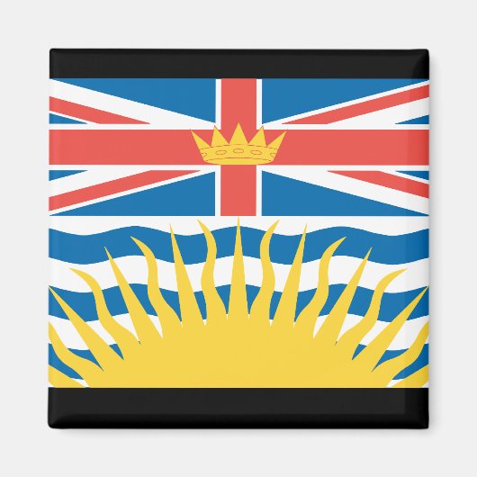 AIMANT DRAPEAU DE LA COLOMBIE-BRITANNIQUE (Devant)