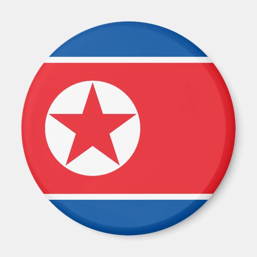 Aimant Drapeau de la Corée du Nord (Devant)