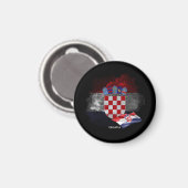 Aimant Drapeau de la Croatie (Recto/Verso)