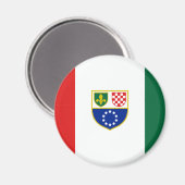 Aimant Drapeau de la Fédération de Bosnie (Recto/Verso)