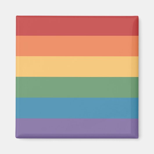 Aimant Drapeau de la fierté gay Heathered (Devant)