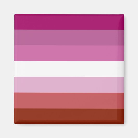 Aimant Drapeau de la fierté lesbienne (Devant)