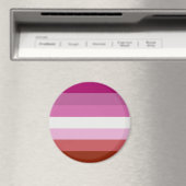 Aimant Drapeau de la fierté lesbienne (In Situ (Lave-vaisselle))