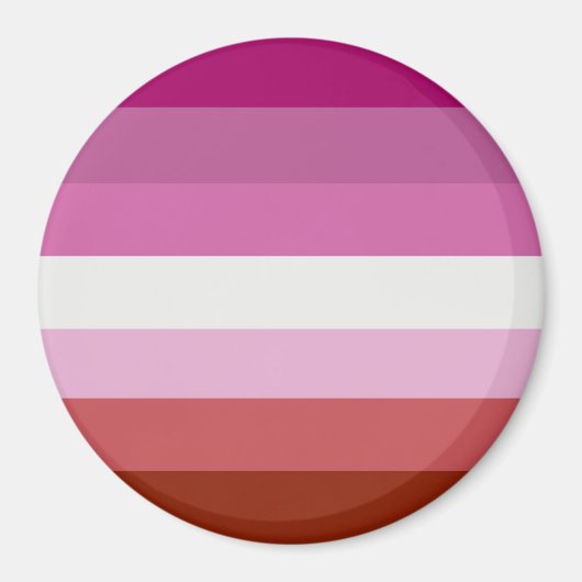 Aimant Drapeau de la fierté lesbienne (Devant)